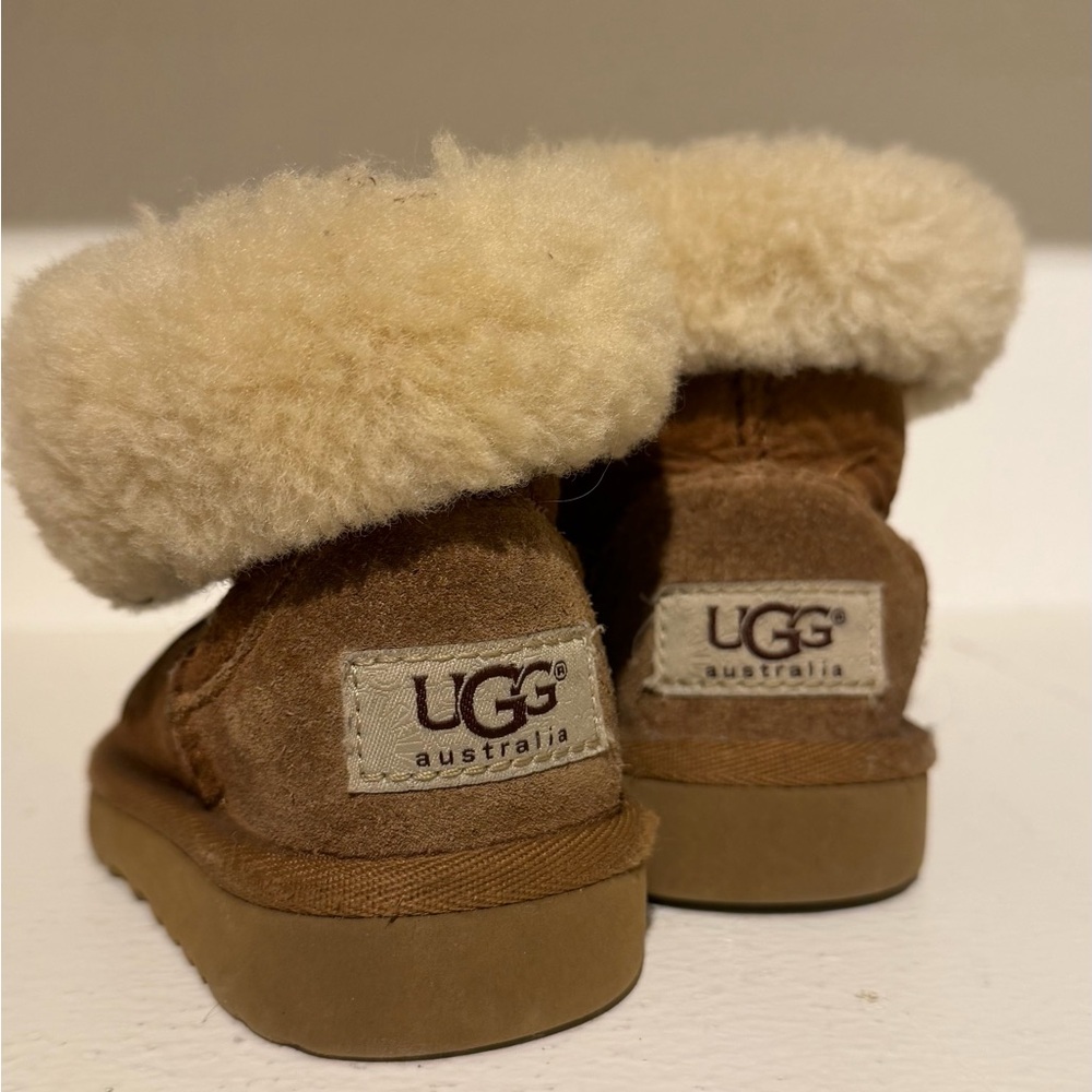 UGG  Brown and Cream Shearling Boots